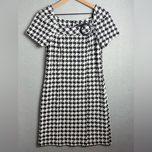 Chris McLaughlin Houndstooth Short Sleeve Dress GoGo, Elle Woods, Legally Blonde - Picture 1 of 10